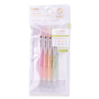 Pilot ILMILY Limited Edition Gel Ink Ballpoint Pen - Happy Bouquet Set - Stationery Pal