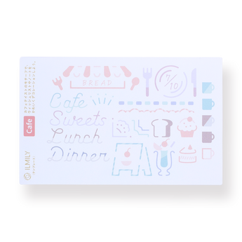 Pilot ILMILY Limited Edition Template - Cafe - Stationery Pal