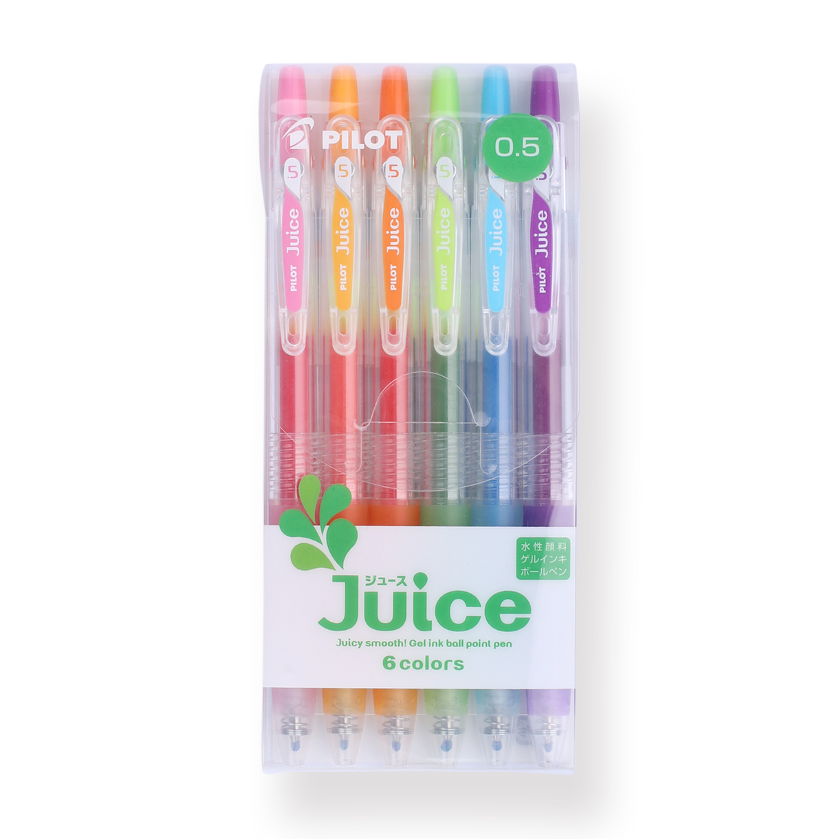 Pilot Juice Gel Pen 0.5 mm 6 Color Set Stationery Pal