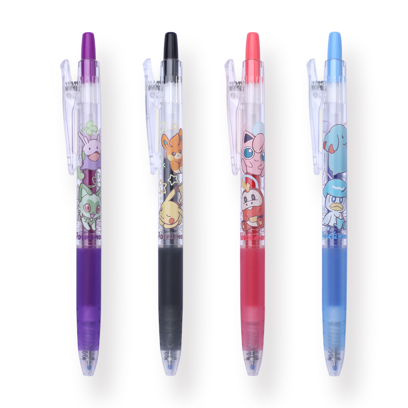 Pilot Juice x Pokemon Limited Edition Gel Pen - 0.38 mm - 4 Colors Set - A - Stationery Pal