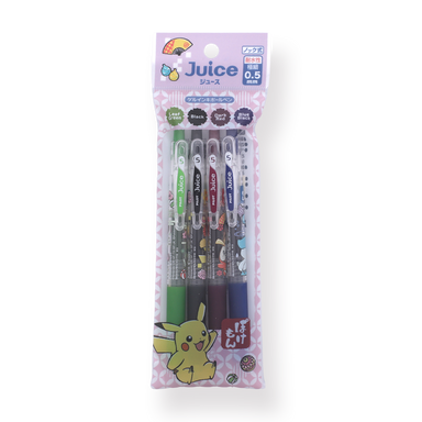 Pilot Juice x Pokemon Limited Edition Gel Pen - 0.5 mm - 4 Colors Set - B - Stationery Pal