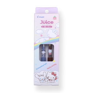 Pilot Juice x Sanrio Limited Edition Gel Pen Set Version 2 - 0.5 mm - Set of 2 - Cinnamoroll and Hello Kitty