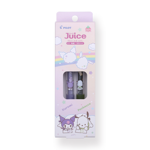 Pilot Juice x Sanrio Limited Edition Gel Pen Set Version 2 - 0.5 mm - Set of 2 - Kuromi and Pochacco