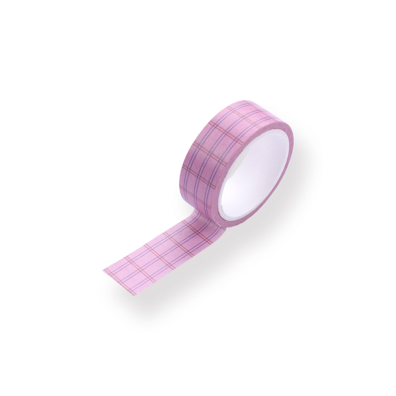 Pink Plaid Washi Tape - Stationery Pal