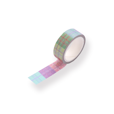 Plaid Splicing Washi Tape