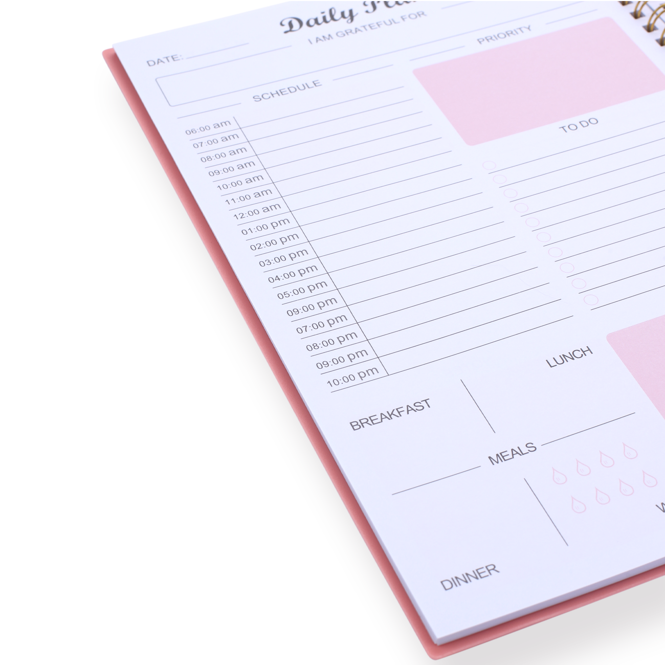 DoubleLayer Retro Pencil Case Pink Stationery Pal