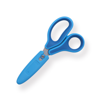 Plus Fitcut Curve Jr. Scissors - Blue - Stationery Pal