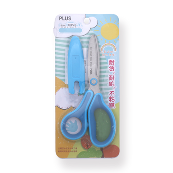 Plus Fitcut Curve Jr. Scissors - Blue - Stationery Pal