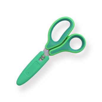 Plus Fitcut Curve Jr. Scissors - Green - Stationery Pal