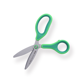 Plus Fitcut Curve Jr. Scissors - Green - Stationery Pal