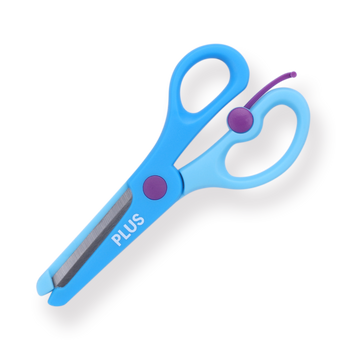 Plus Kids Training Safety Scissors - Blue - Stationery Pal