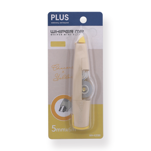 Plus Whiper MR Correction Tape WH-635BI - Cream and Yellow - Stationery Pal