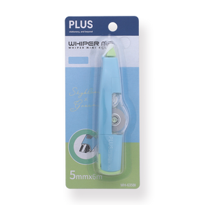 Plus Whiper MR Correction Tape WH-635BI - Sky Blue and Green - Stationery Pal