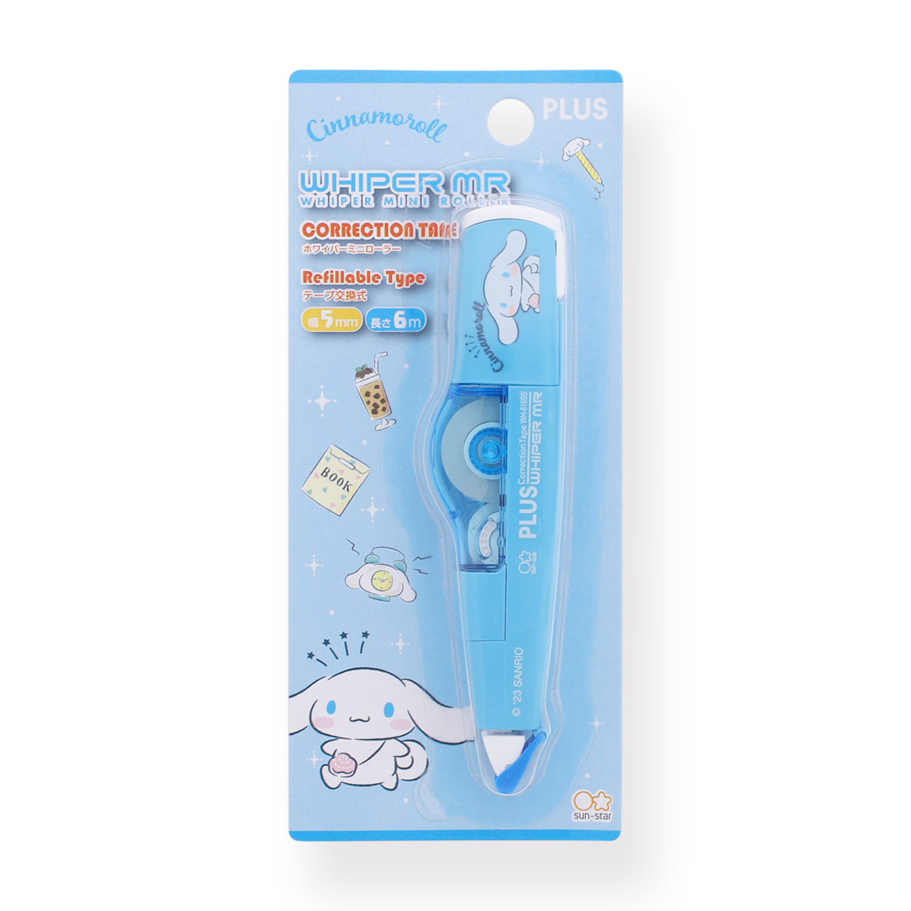 Plus Whiper MR Limited Edition Correction Tape - Cinnamoroll - Stationery Pal