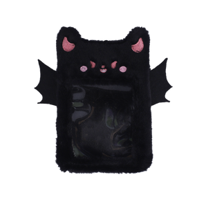 Plushy Bat Photo Card Holder - Black - Stationery Pal