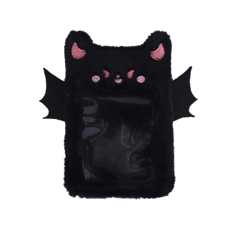 Plushy Bat Photo Card Holder - Black - Stationery Pal