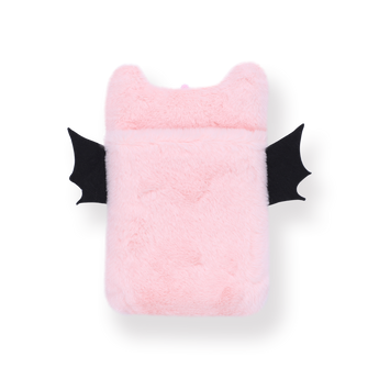 Plushy Bat Photo Card Holder - Pink - Stationery Pal