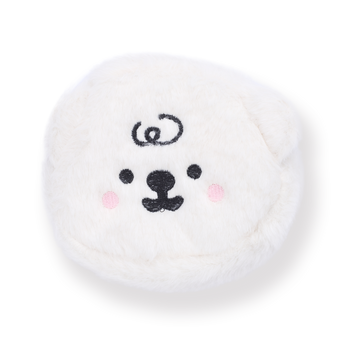 Plushy Bear Coin Purse - White - Stationery Pal