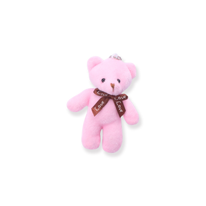 Plushy Teddy Bear Keychain - Pink - Stationery Pal