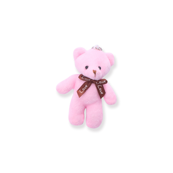 Plushy Teddy Bear Keychain - Pink - Stationery Pal