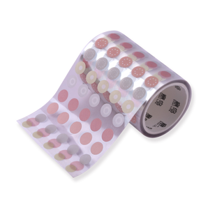 Polka Dot Washi Sticker - Pink & Gray - Stationery Pal