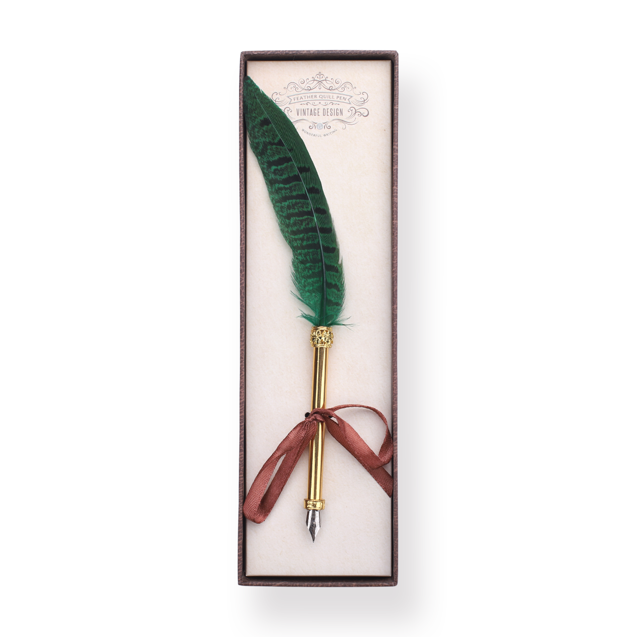Quill Dip Pen - Green - Stationery Pal