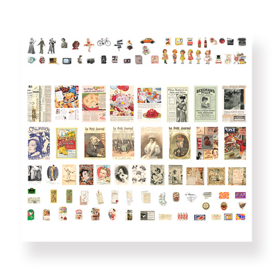 Retro Vintage Stickers Collection - Back to Yesterday