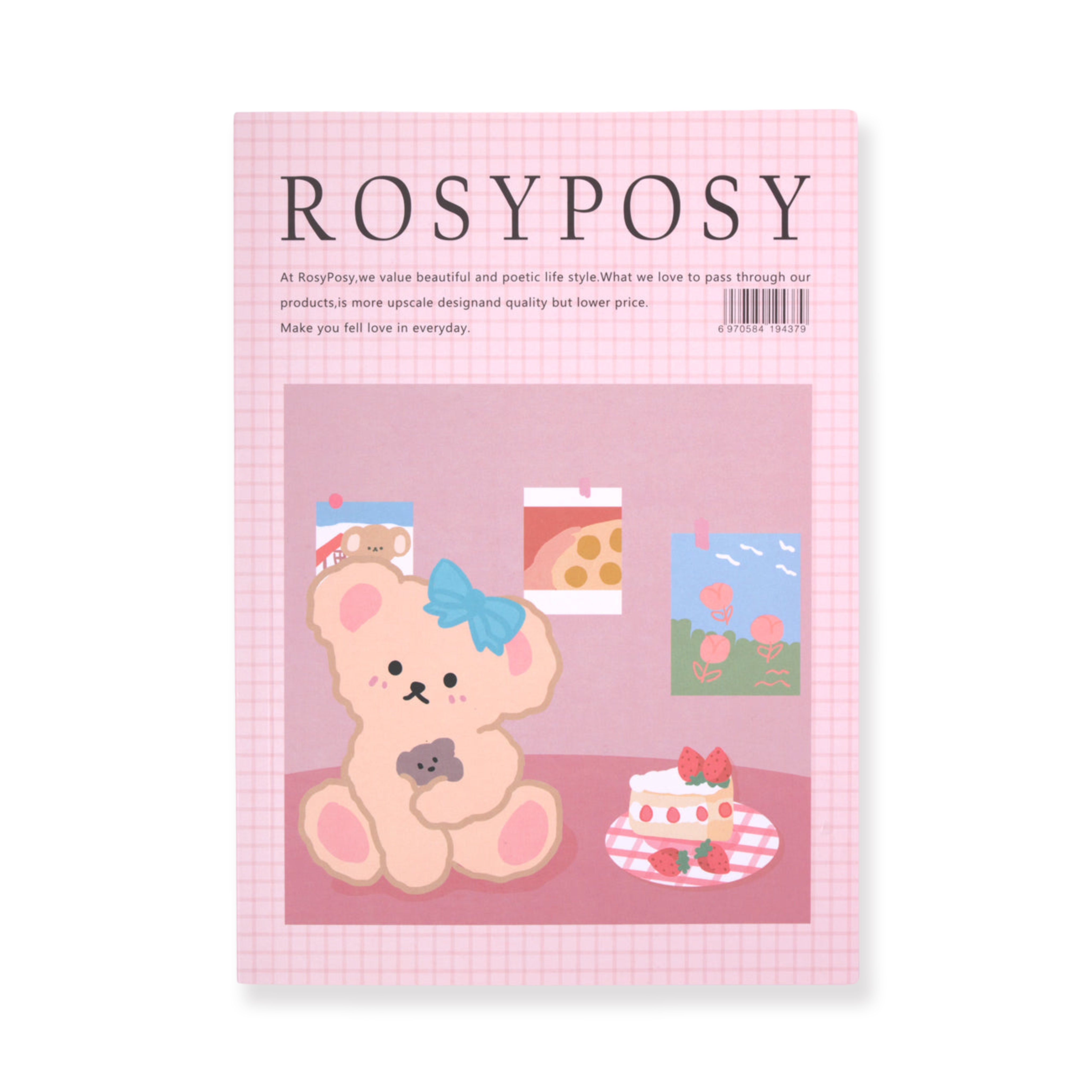 Rosy Posy Scrapbooking Paper Pad - Pink