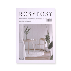 Rosy Posy Scrapbooking-Papierblock - Weiß