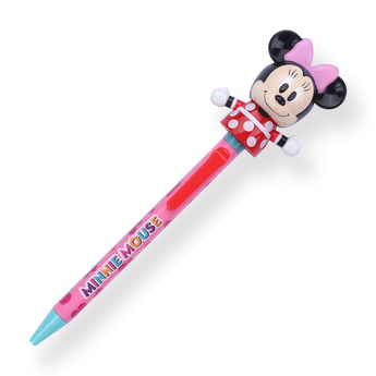 Sakamoto Arm Moving Disney Mascot Puppet Ballpoint Pen - 0.5 mm - Minnie Mouse - Stationery Pal