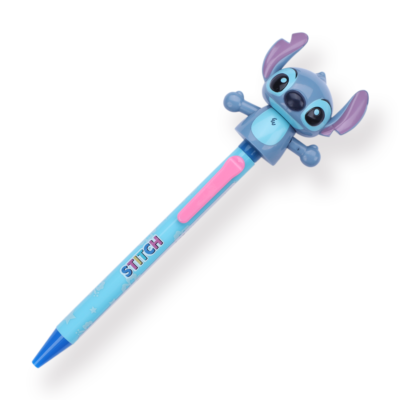 Sakamoto Arm Moving Disney Mascot Puppet Ballpoint Pen - 0.5 mm - Stitch - Stationery Pal