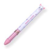 Sakamoto Funbox Mimi Disney Ballpoint Pen - 0.5 mm - Marie - White and Pink Body - Stationery Pal