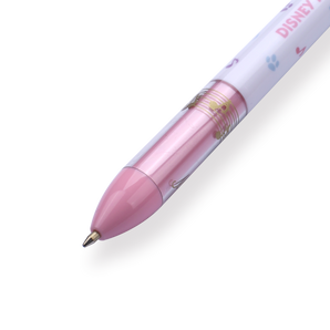 Sakamoto Funbox Mimi Disney Ballpoint Pen - 0.5 mm - Marie - White and Pink Body - Stationery Pal