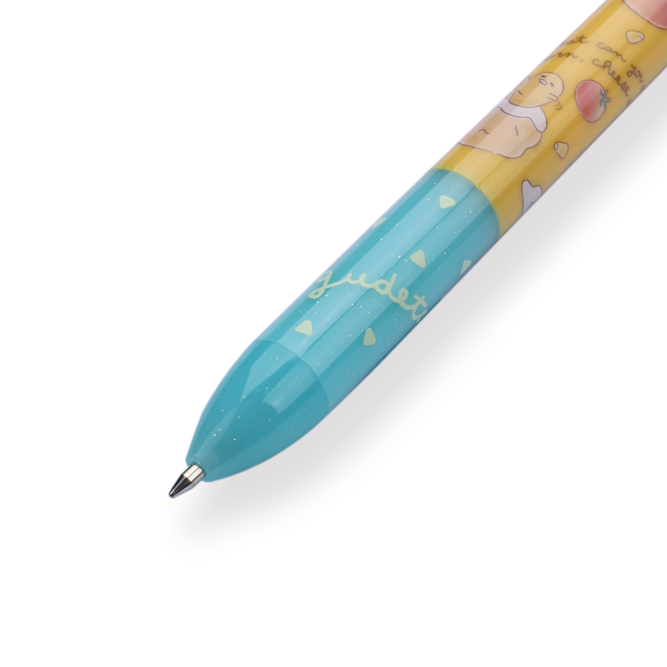 Sakamoto Funbox Mimi Sanrio Ballpoint Pen - 0.5 mm - Gudetama - Blue Grip - Stationery Pal