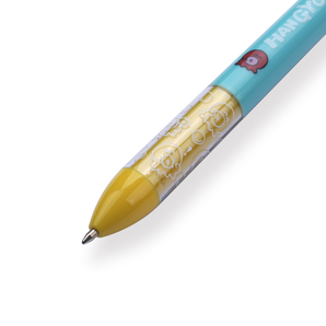 Sakamoto Funbox Mimi Sanrio Ballpoint Pen - 0.5 mm - Hangyodon - Aqua Blue and Yellow Body - Stationery Pal