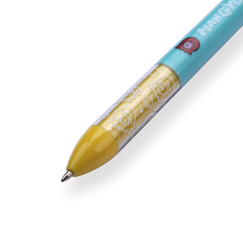 Sakamoto Funbox Mimi Sanrio Ballpoint Pen - 0.5 mm - Hangyodon - Aqua Blue and Yellow Body - Stationery Pal