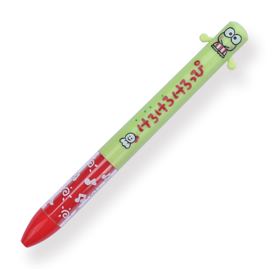 Sakamoto Funbox Mimi Sanrio Ballpoint Pen - 0.5 mm - Keroppi - Red Grip - Stationery Pal