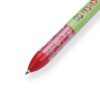 Sakamoto Funbox Mimi Sanrio Ballpoint Pen - 0.5 mm - Keroppi - Red Grip - Stationery Pal