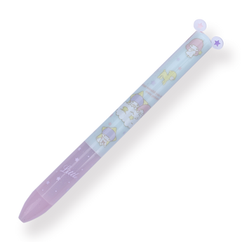 Sakamoto Funbox Mimi Sanrio Ballpoint Pen - 0.5 mm - Little Twin Stars - Pink Grip - Stationery Pal