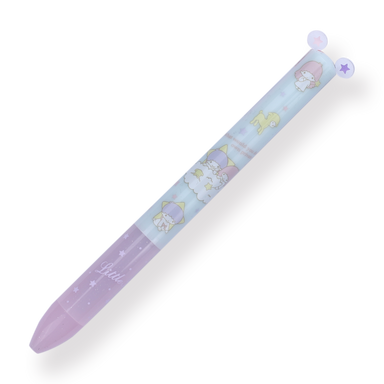 Sakamoto Funbox Mimi Sanrio Ballpoint Pen - 0.5 mm - Little Twin Stars - Pink Grip - Stationery Pal
