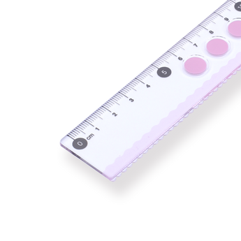 Sakura Line Ruler - 15 cm - Purple - Stationery Pal