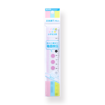 Sakura Line Ruler - 15 cm - Purple - Stationery Pal