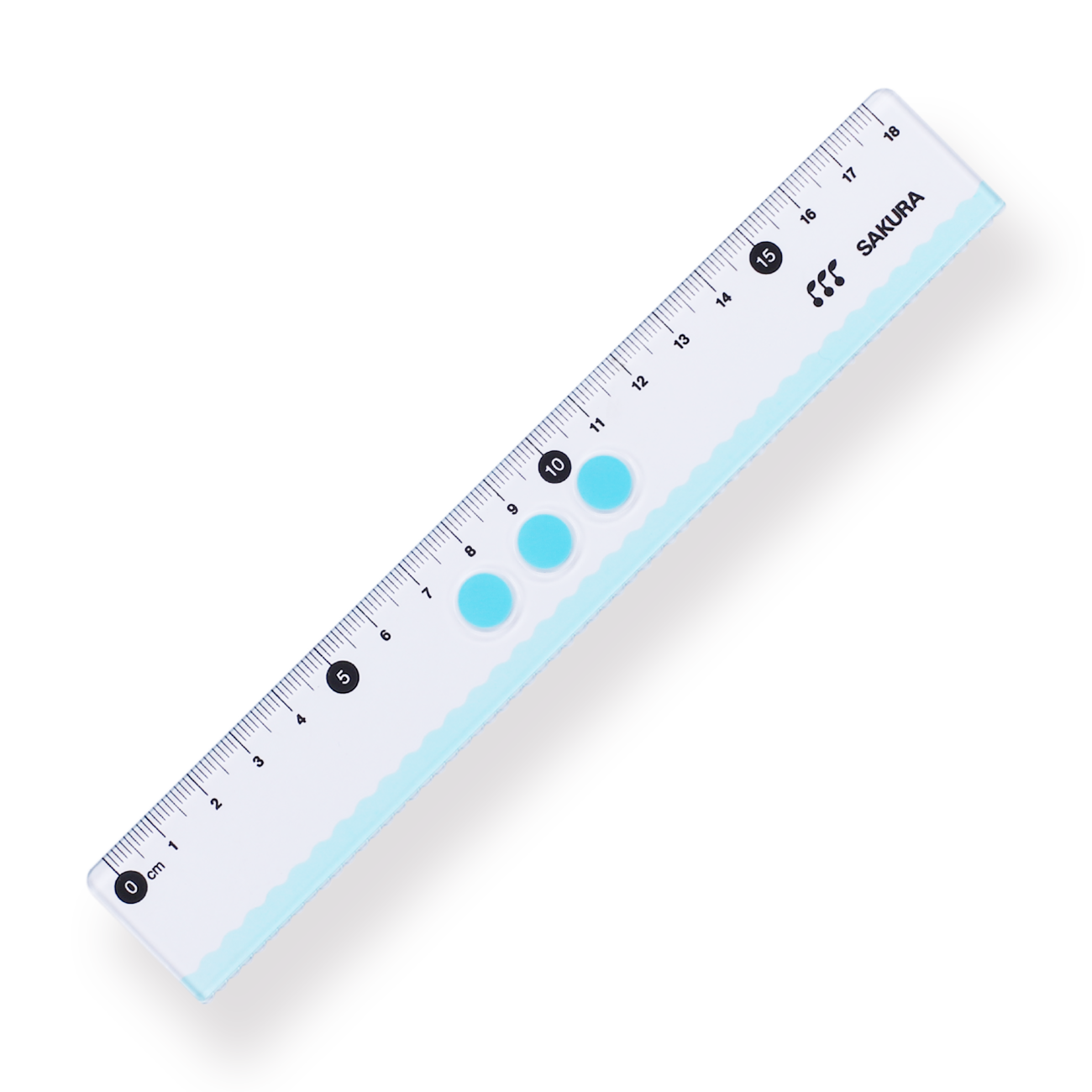 Sakura Line Ruler - 18 cm - Blue – Stationery Pal