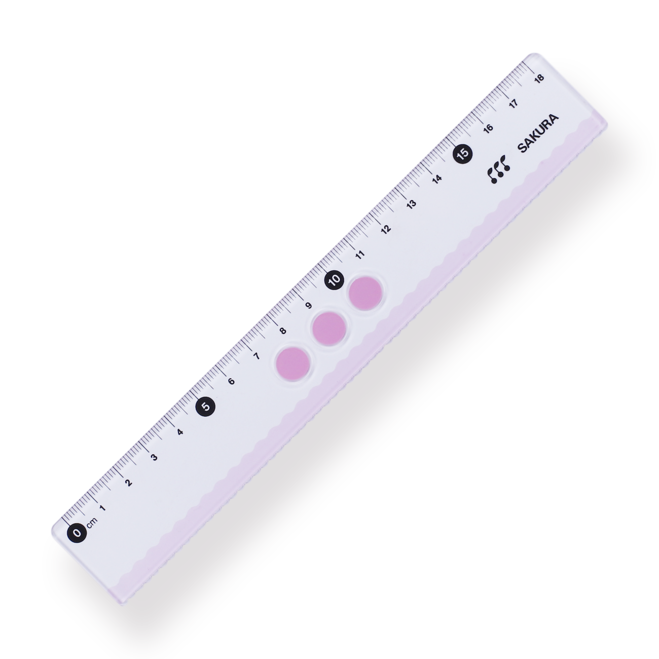 Sakura Line Ruler - 18 cm - Purple – Stationery Pal