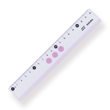 Sakura Line Ruler - 18 cm - Purple - Stationery Pal