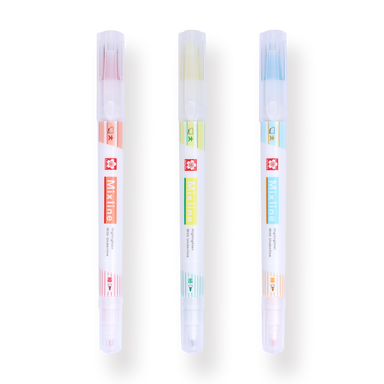 Sakura Mixline Highlighter - Set of 3 - Juicy Color
