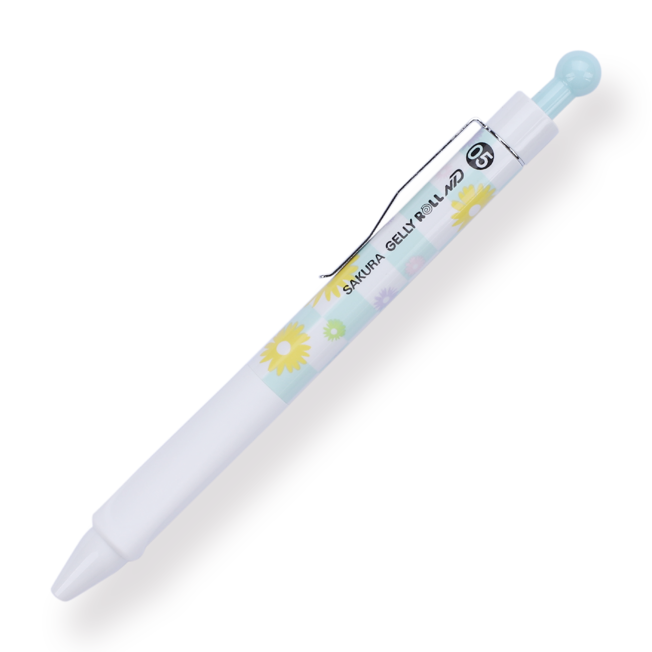 Sakura Press-Type Needle Gel Pen - 0.5 mm  - Light Blue - Stationery Pal