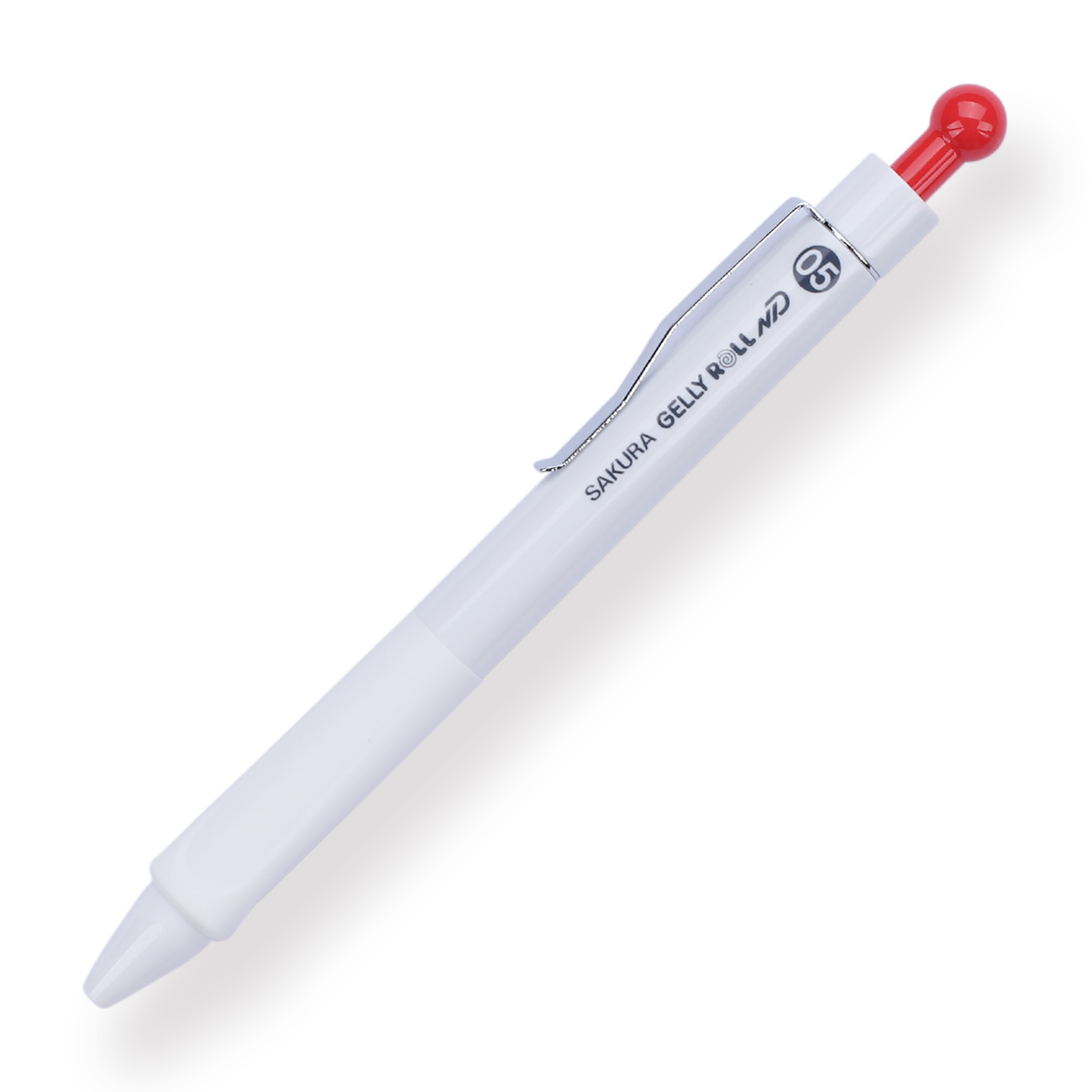 Sakura Press-Type Needle Gel Pen - 0.5 mm - Red - Stationery Pal
