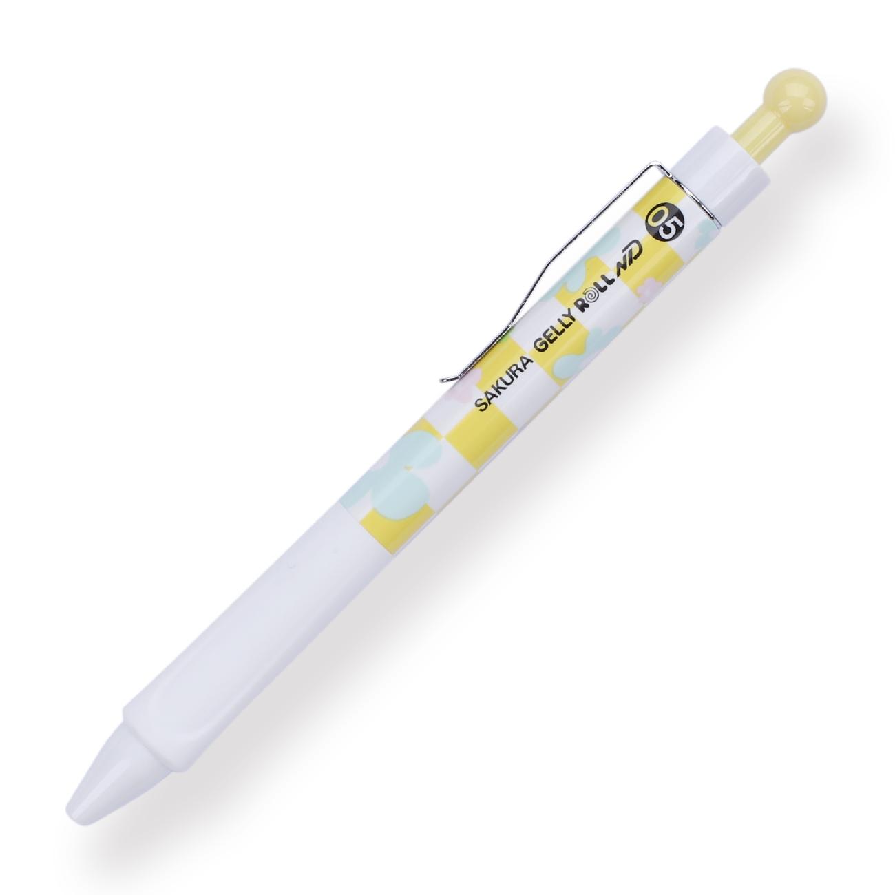 Sakura Press-Type Needle Gel Pen - 0.5 mm - Yellow - Stationery Pal