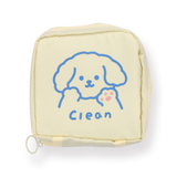 Sanitary Napkin Storage Pouch - Yellow Puppy - Stationery Pal